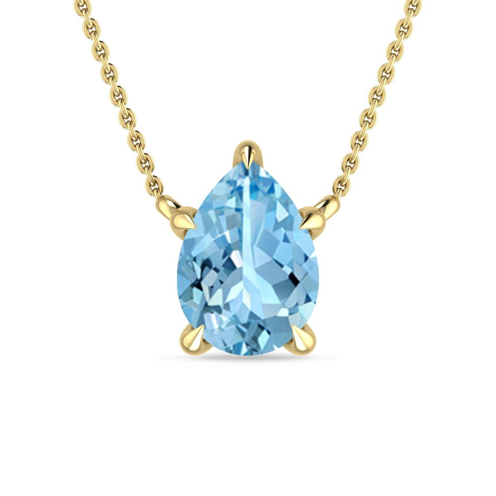 Yellow Gold - Aquamarine