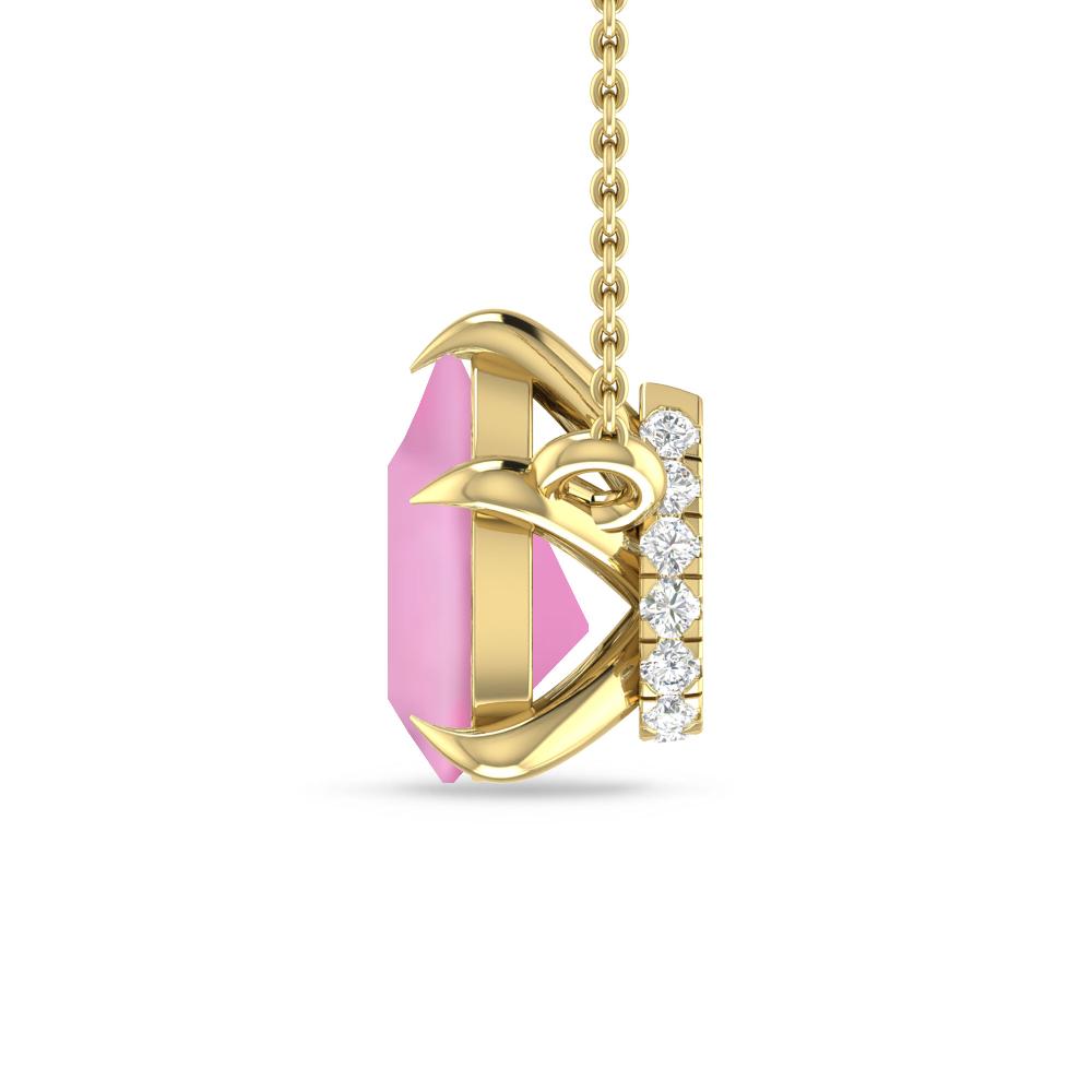 Yellow Gold - Pink Tourmaline