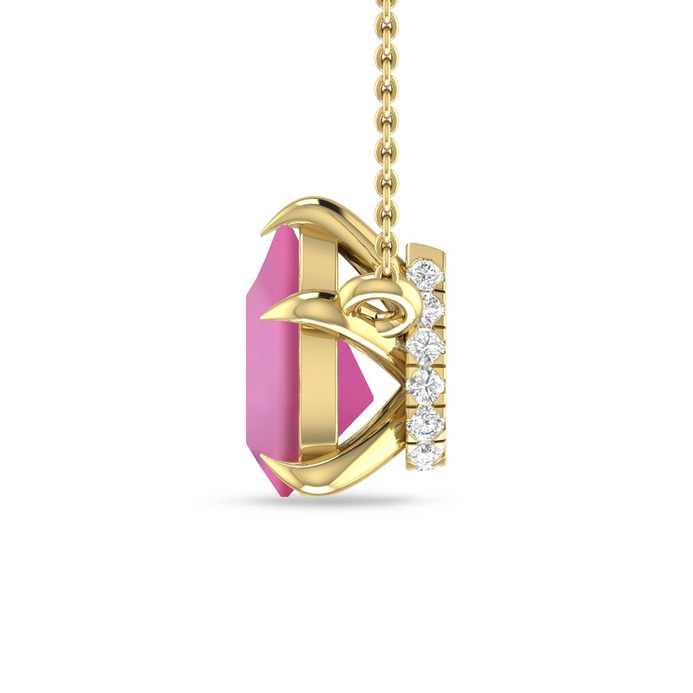 Yellow Gold - Pink Tourmaline