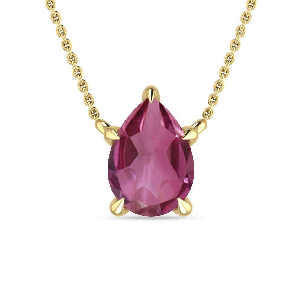 Yellow Gold - Pink Tourmaline