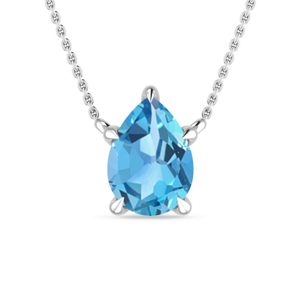 White Gold - Blue Topaz