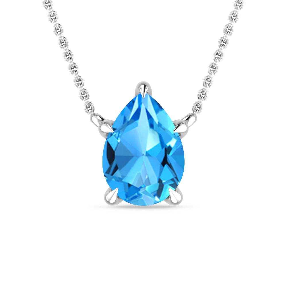 White Gold - Blue Topaz