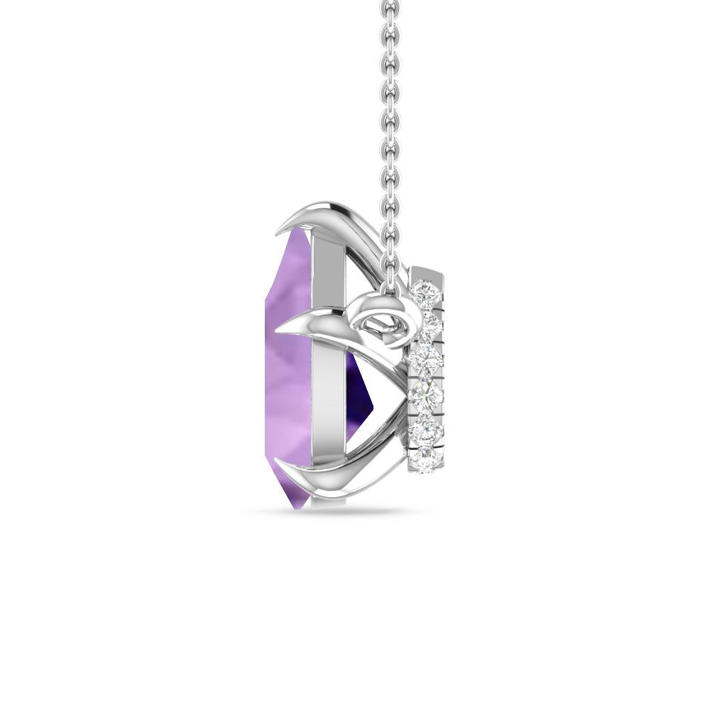 White Gold - Amethyst