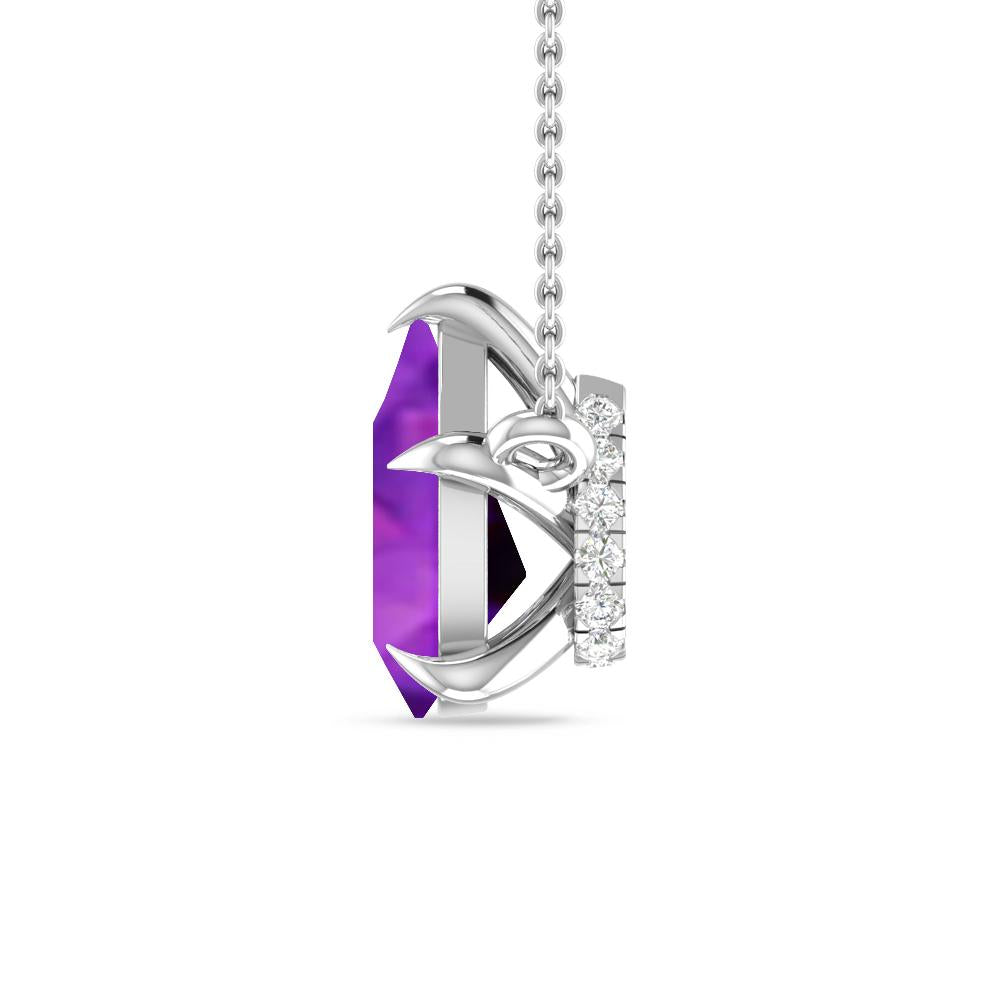 White Gold - Amethyst