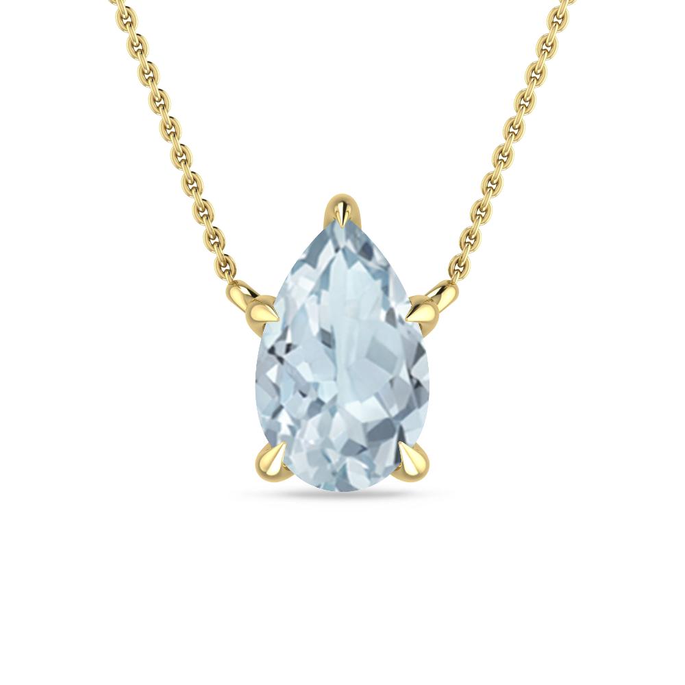 Yellow Gold - Aquamarine