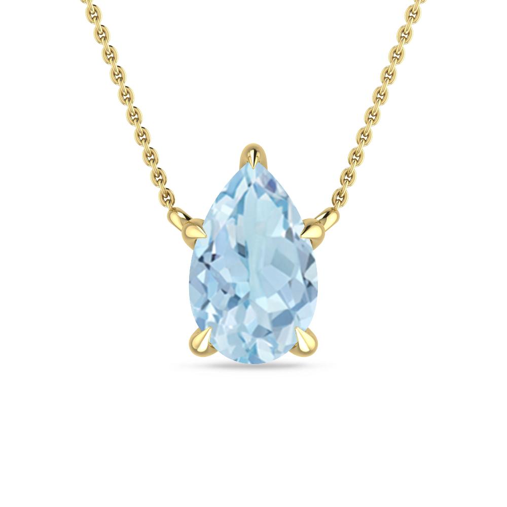 Yellow Gold - Aquamarine