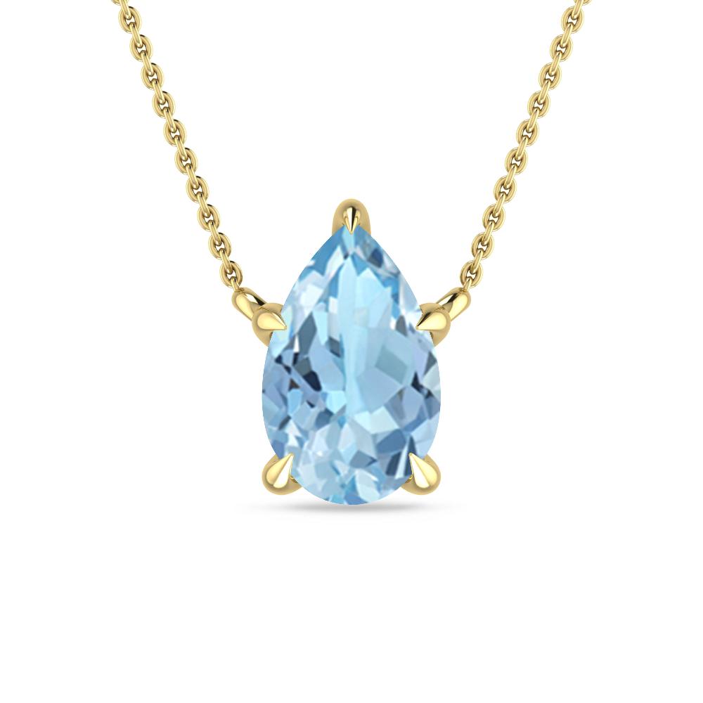 Yellow Gold - Aquamarine