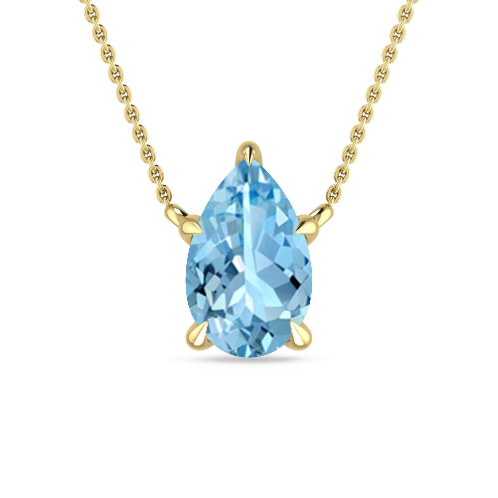 Yellow Gold - Aquamarine