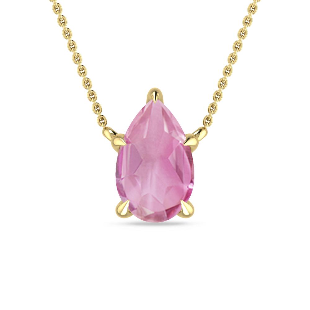 Yellow Gold - Pink Tourmaline