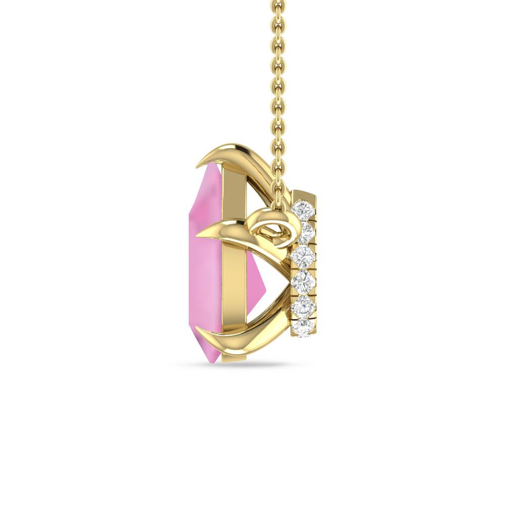 Yellow Gold - Pink Tourmaline