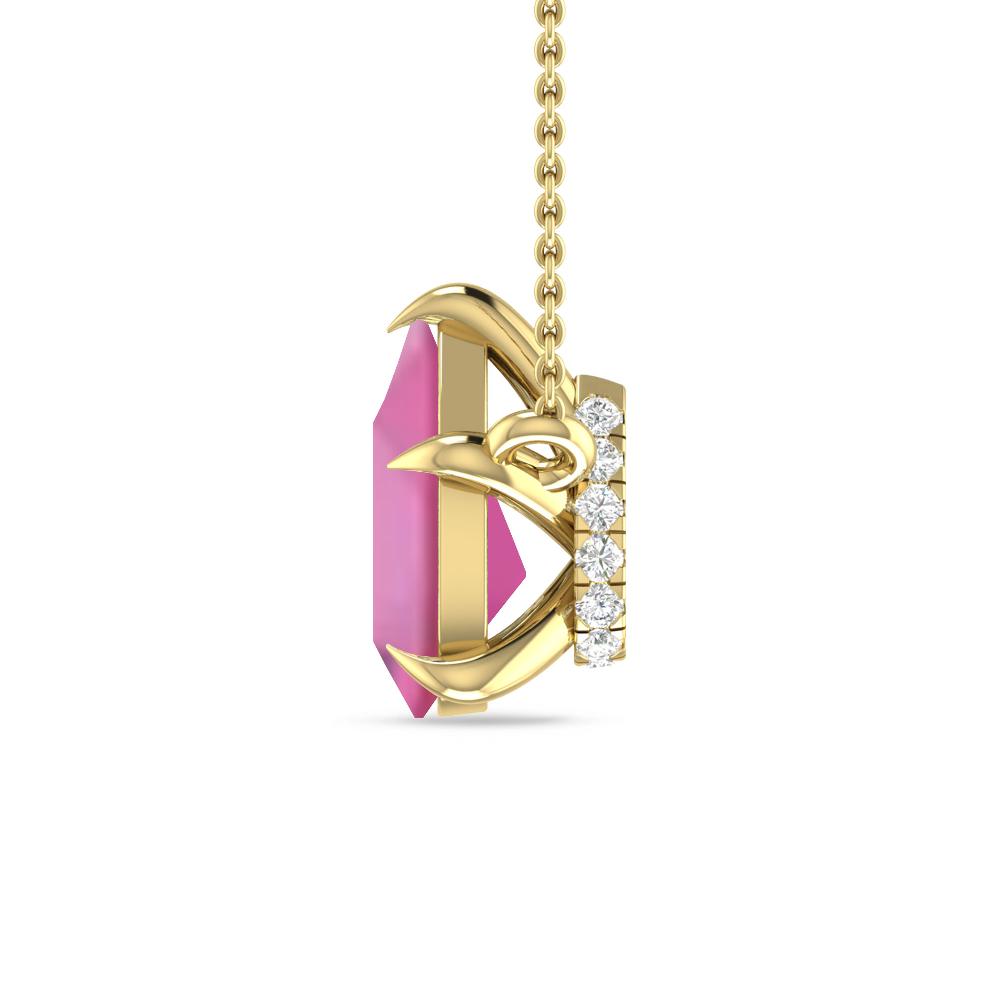 Yellow Gold - Pink Tourmaline