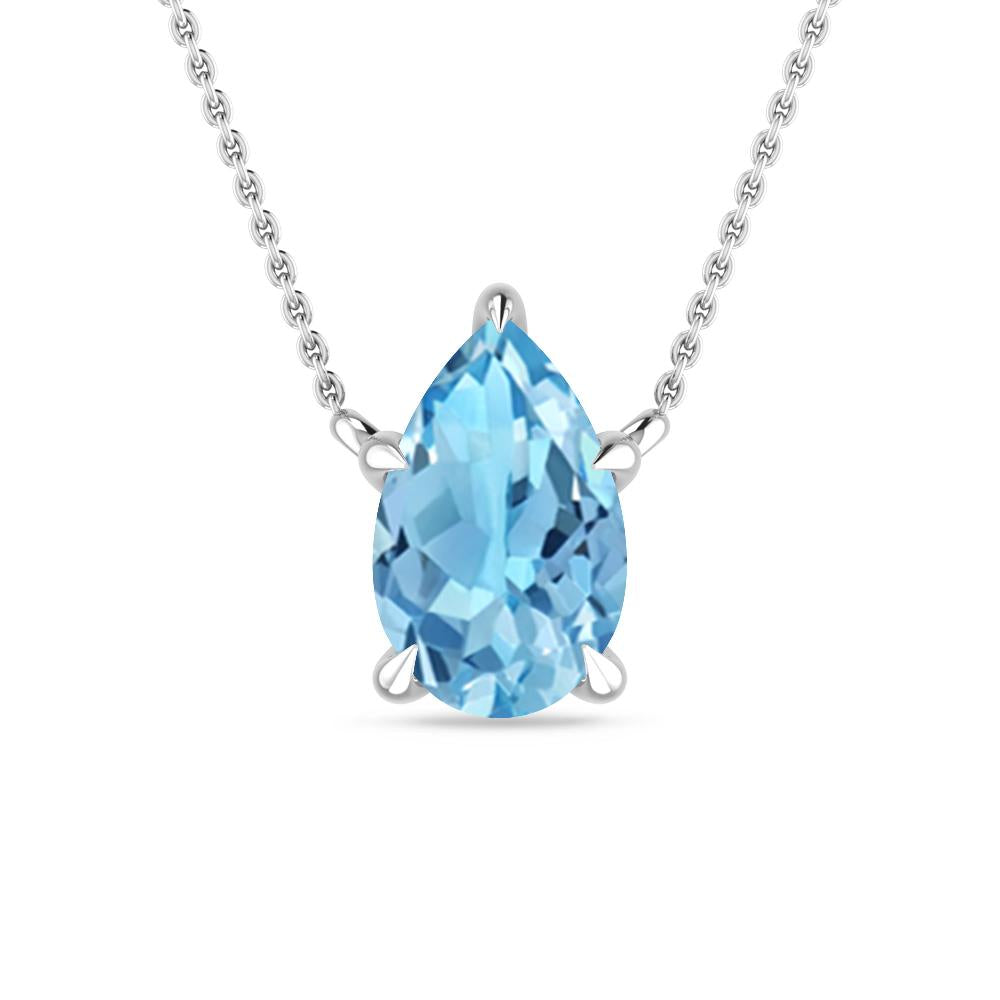 White Gold - Blue Topaz