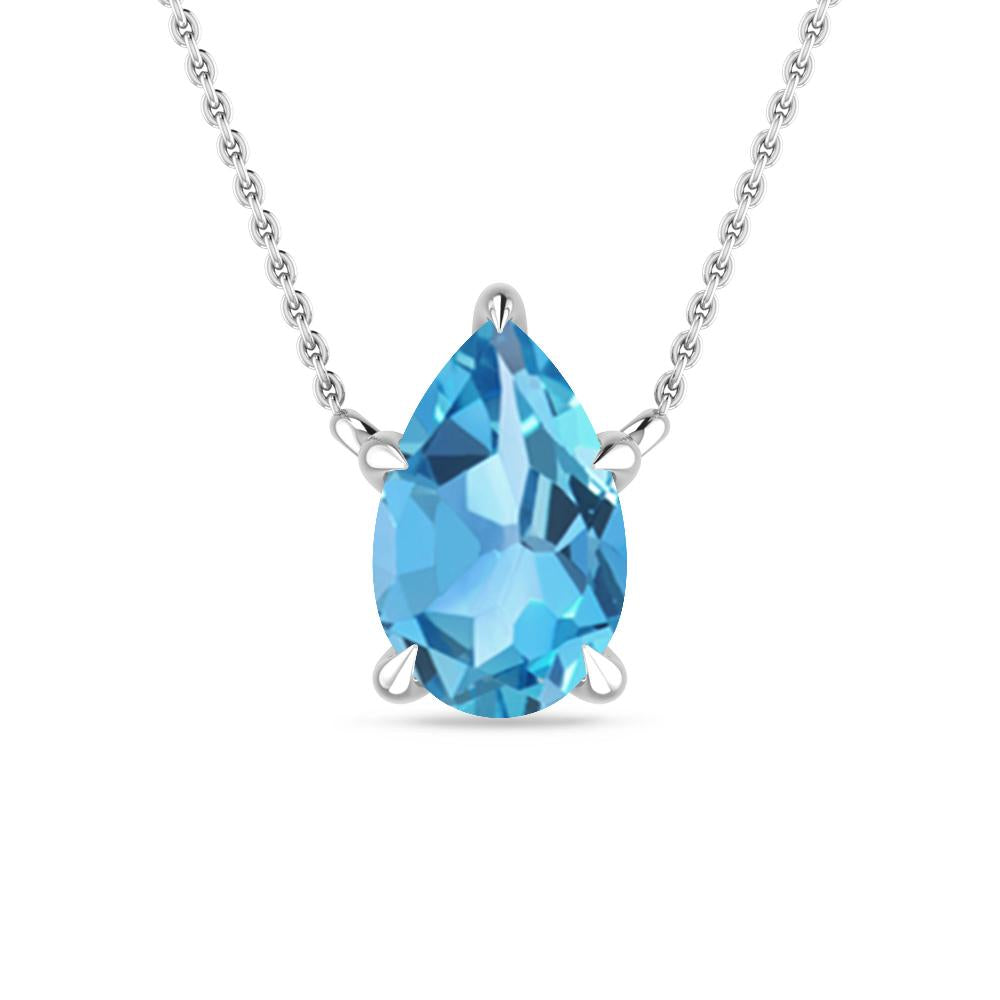 White Gold - Blue Topaz