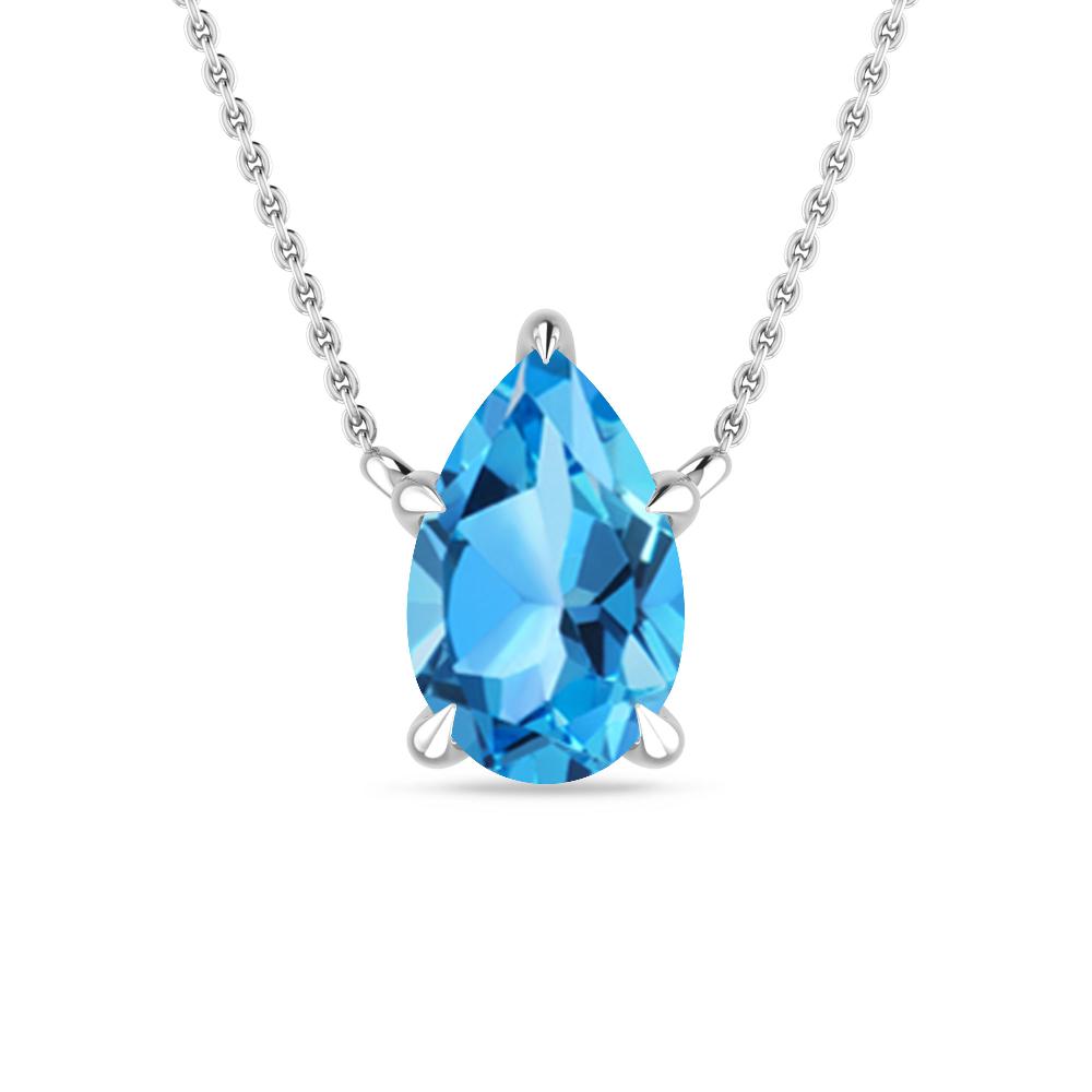 White Gold - Blue Topaz