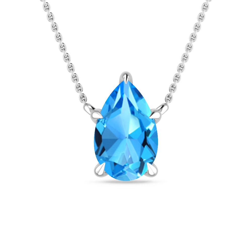 White Gold - Blue Topaz