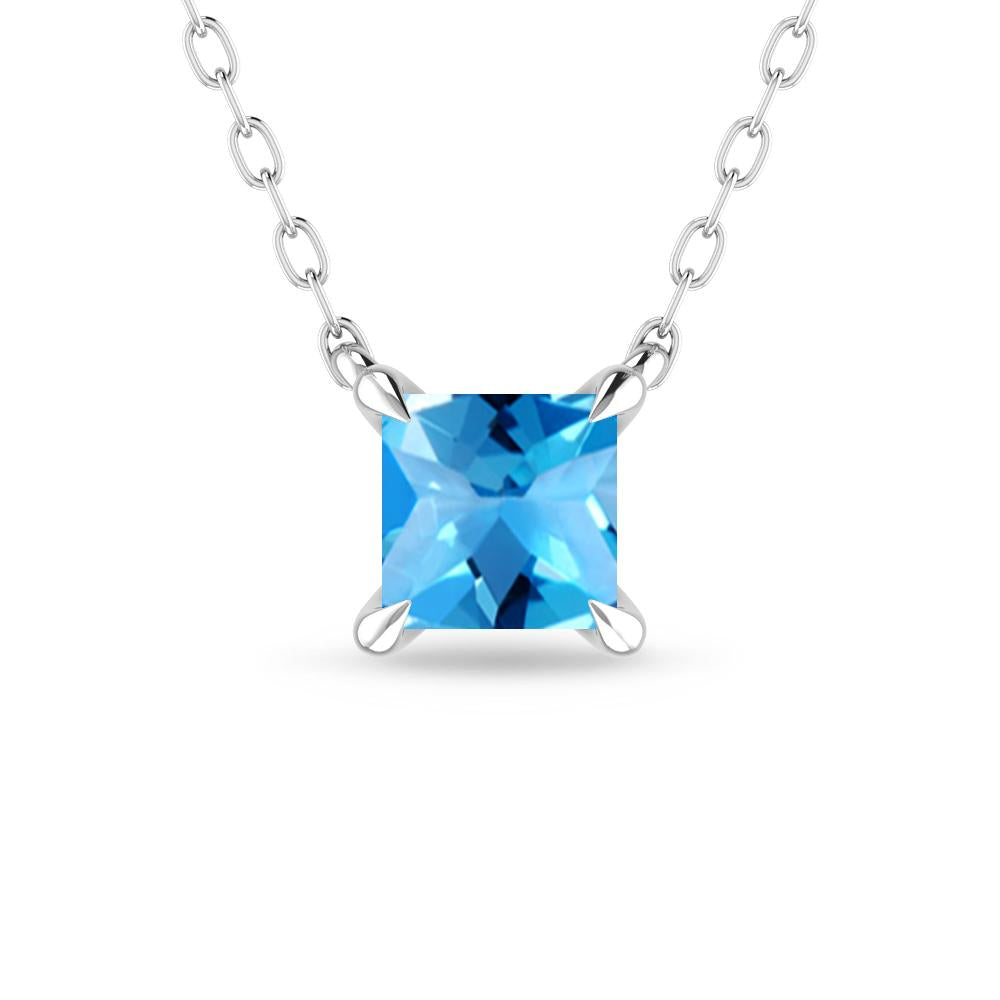 White Gold - Blue Topaz