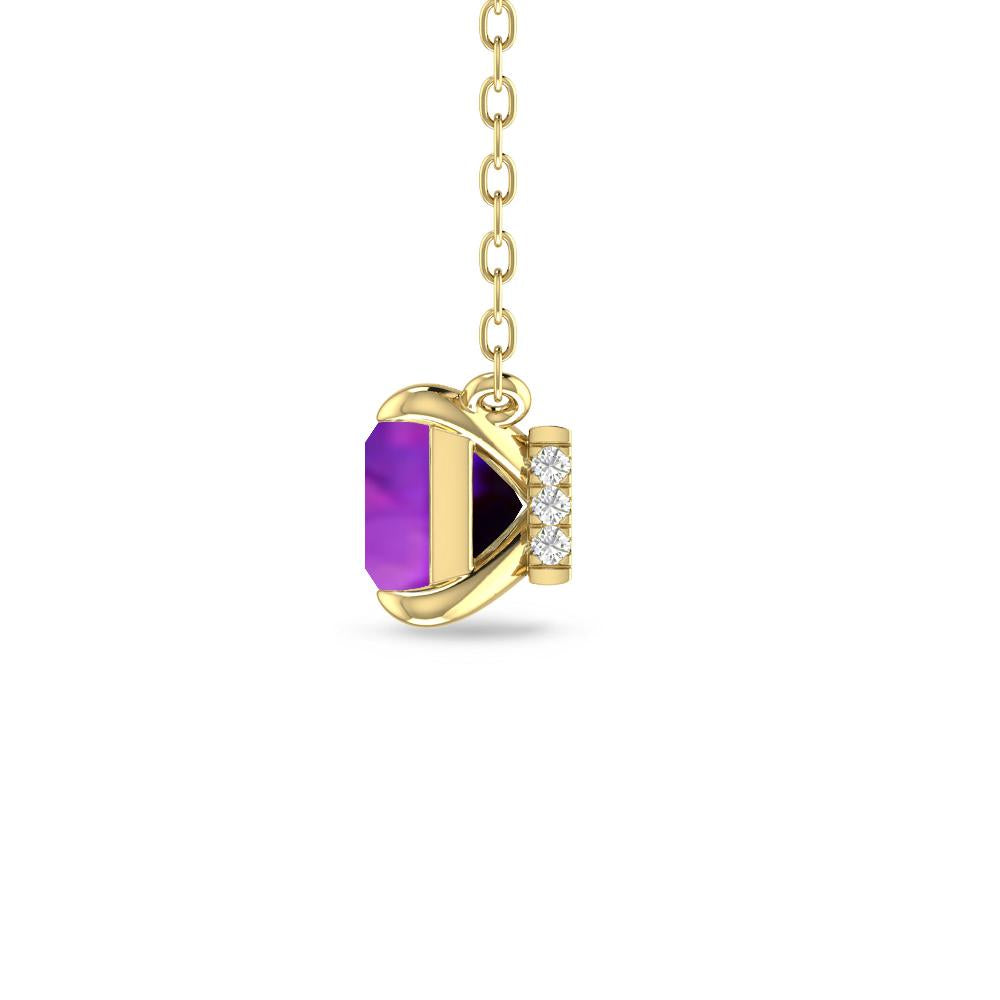 Yellow Gold - Amethyst