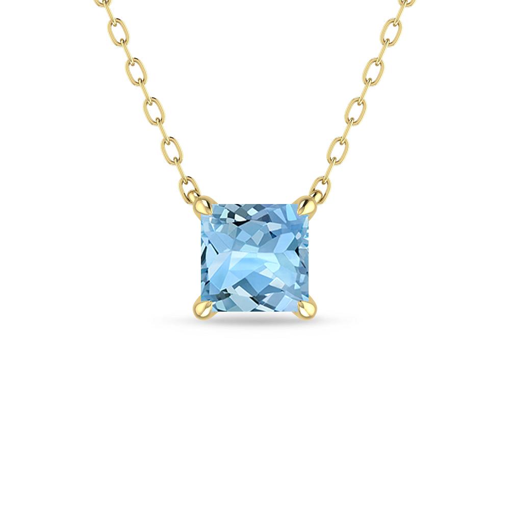 Yellow Gold - Aquamarine