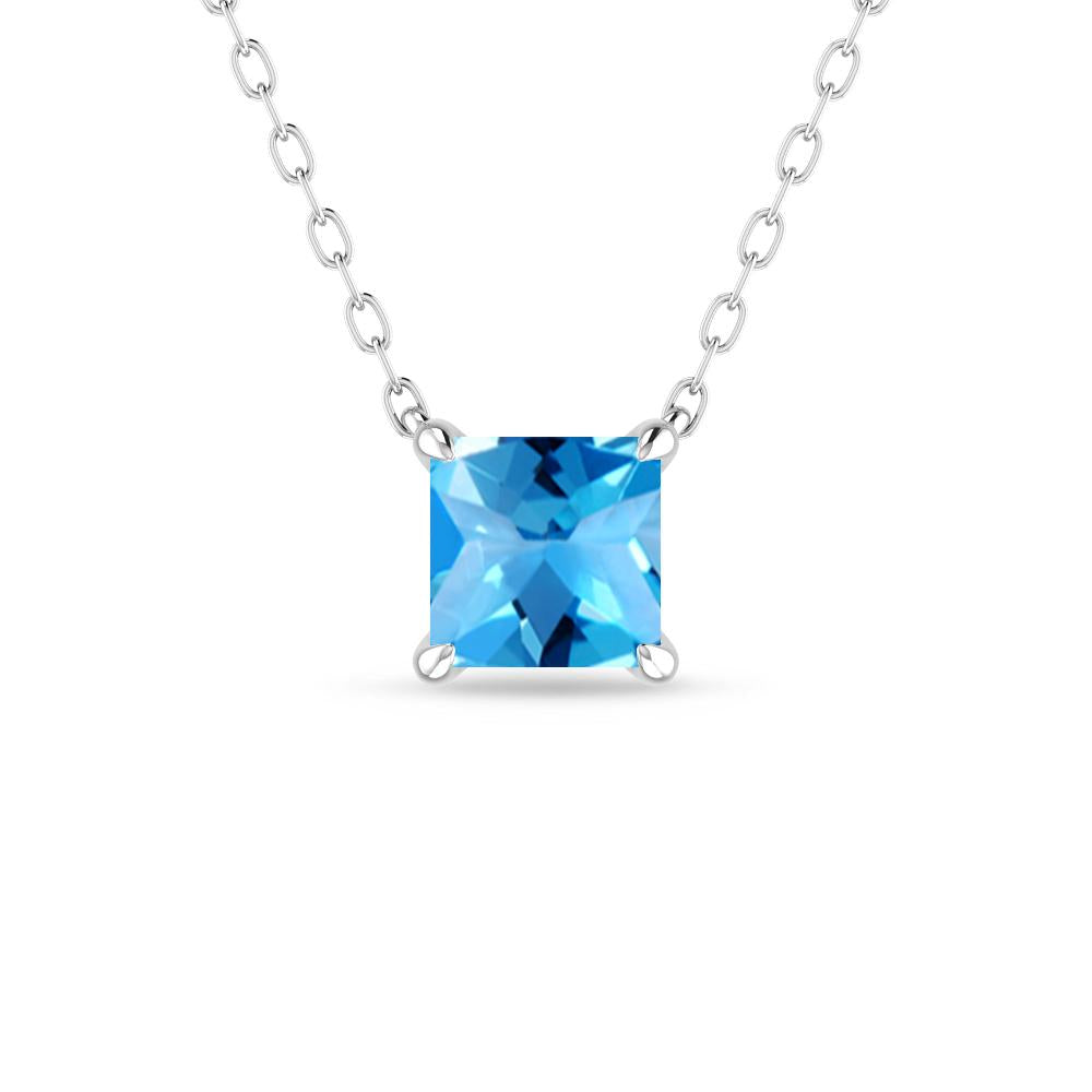 White Gold - Blue Topaz