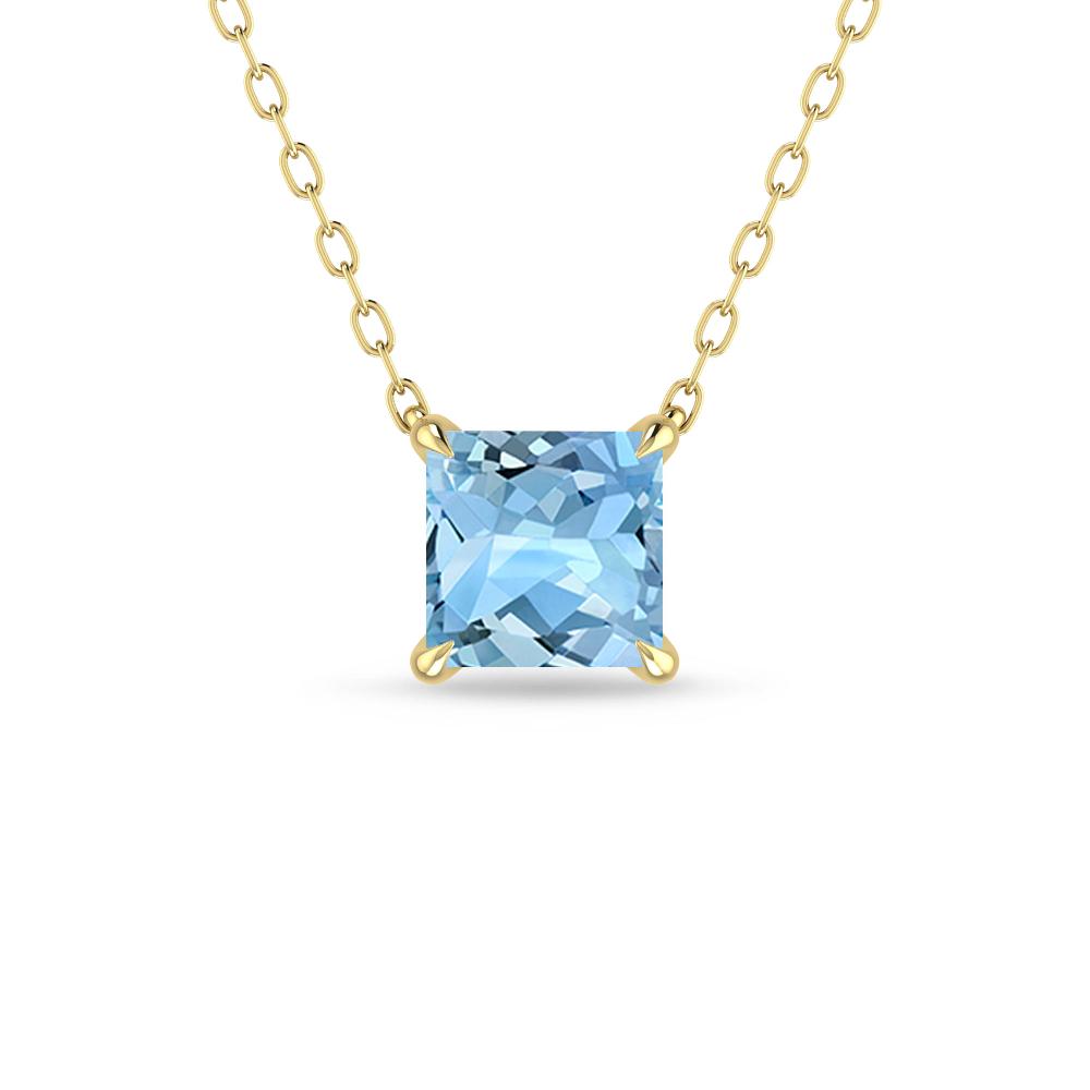 Yellow Gold - Aquamarine