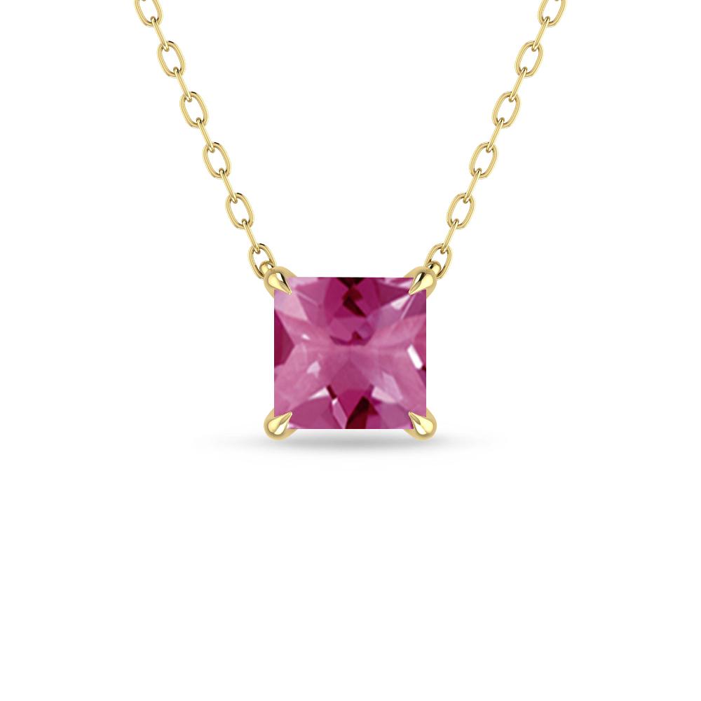 Yellow Gold - Pink Tourmaline