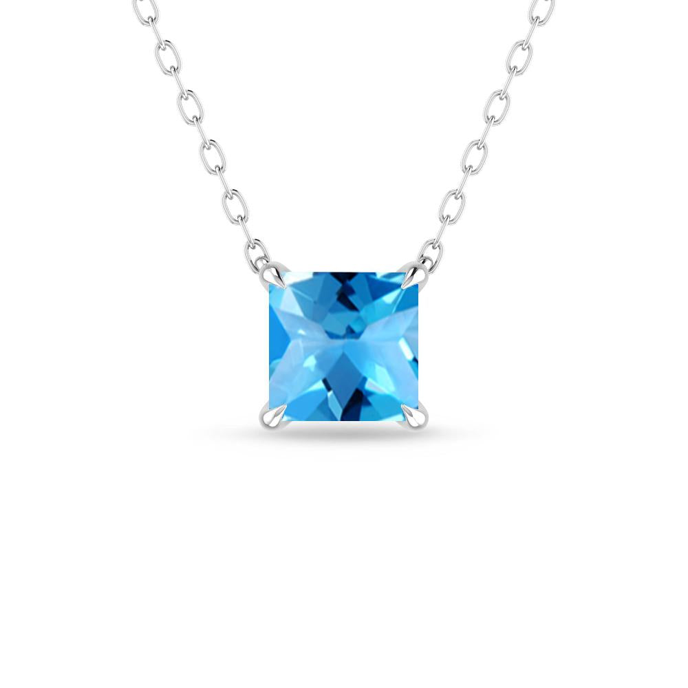 White Gold - Blue Topaz