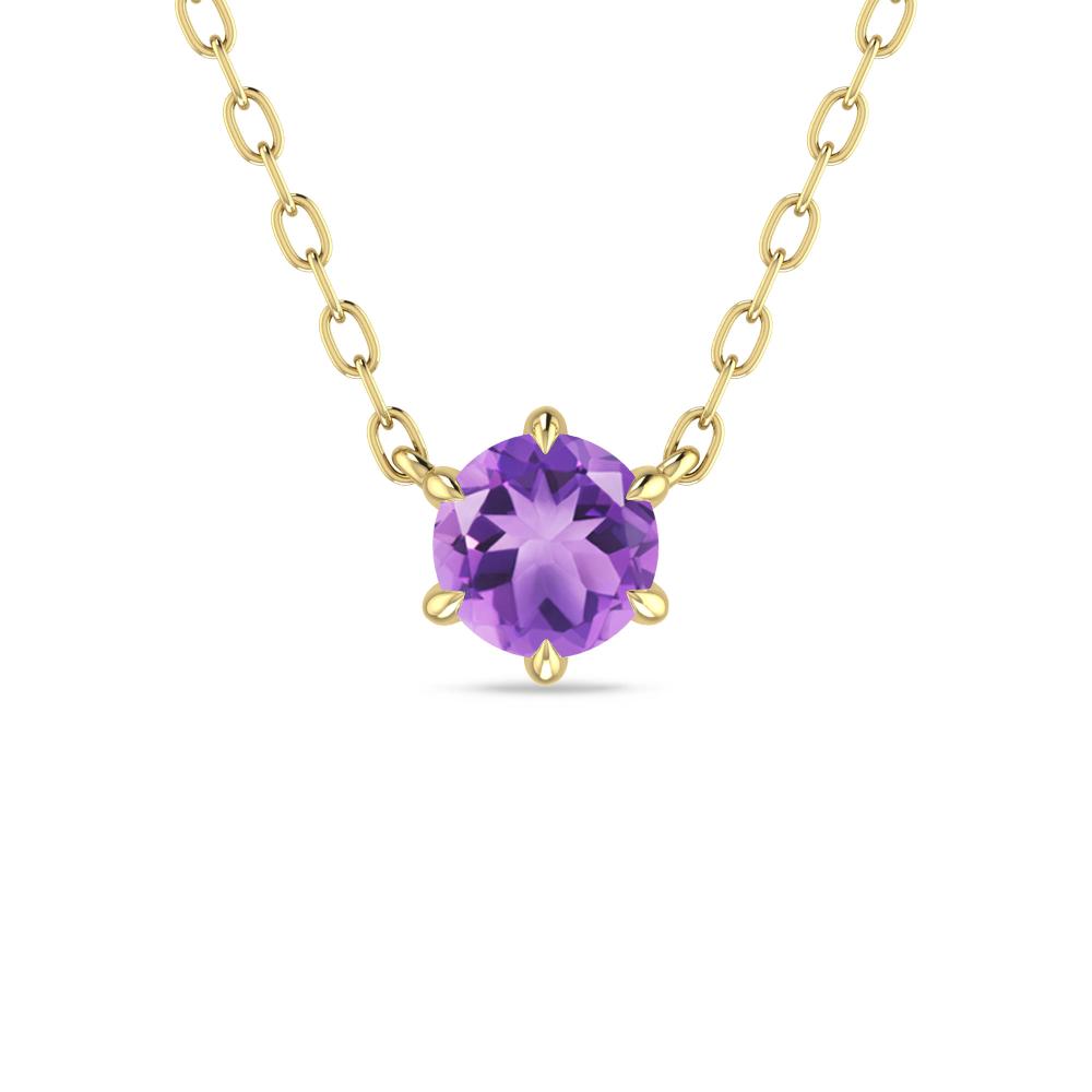 Yellow Gold - Amethyst