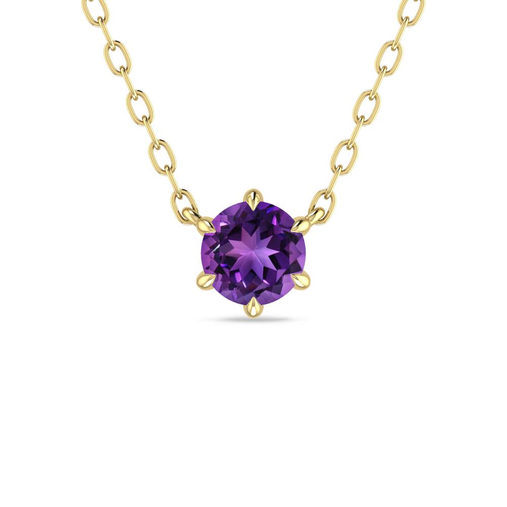 Yellow Gold - Amethyst