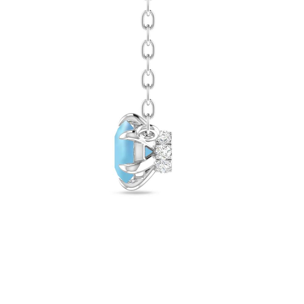 White Gold - Aquamarine