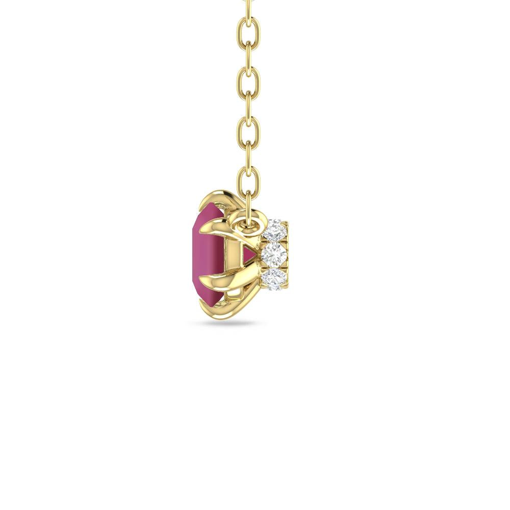 Yellow Gold - Pink Tourmaline