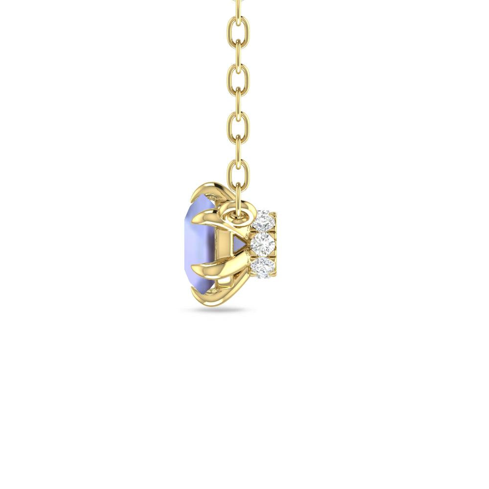 Yellow Gold - Tanzanite