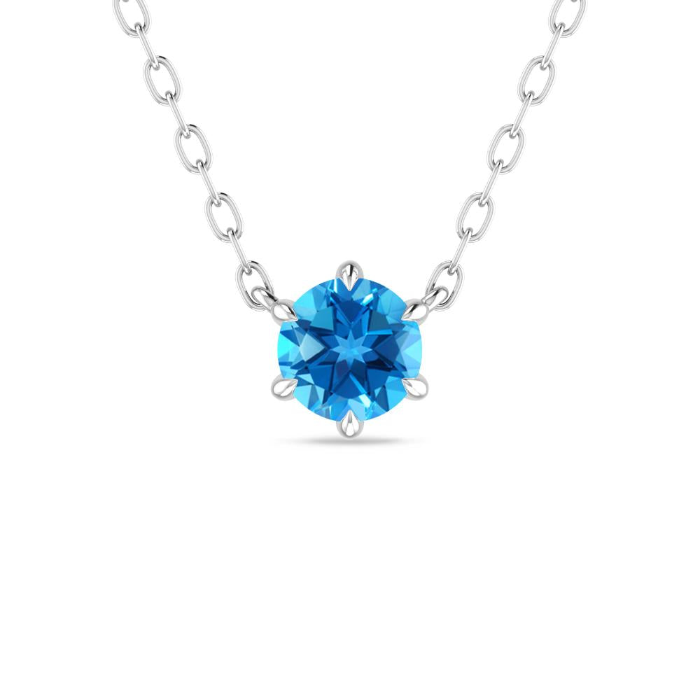 White Gold - Blue Topaz