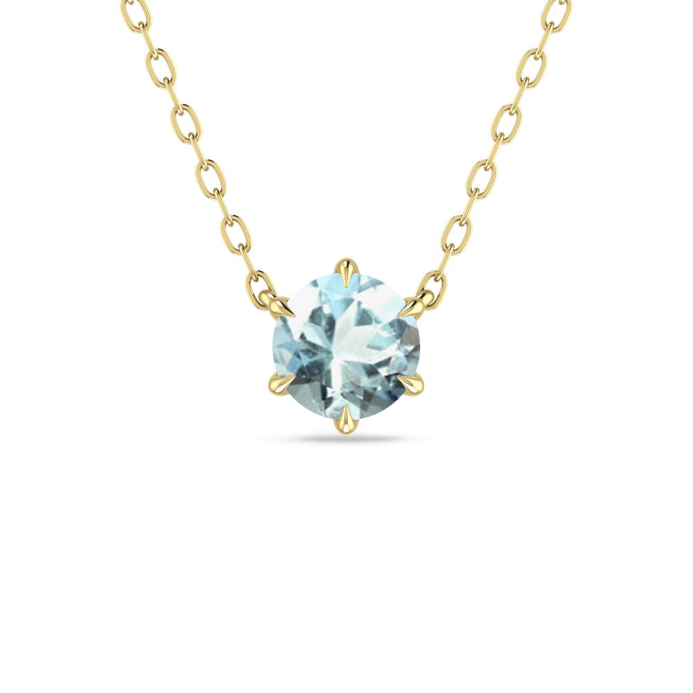 Yellow Gold - Aquamarine