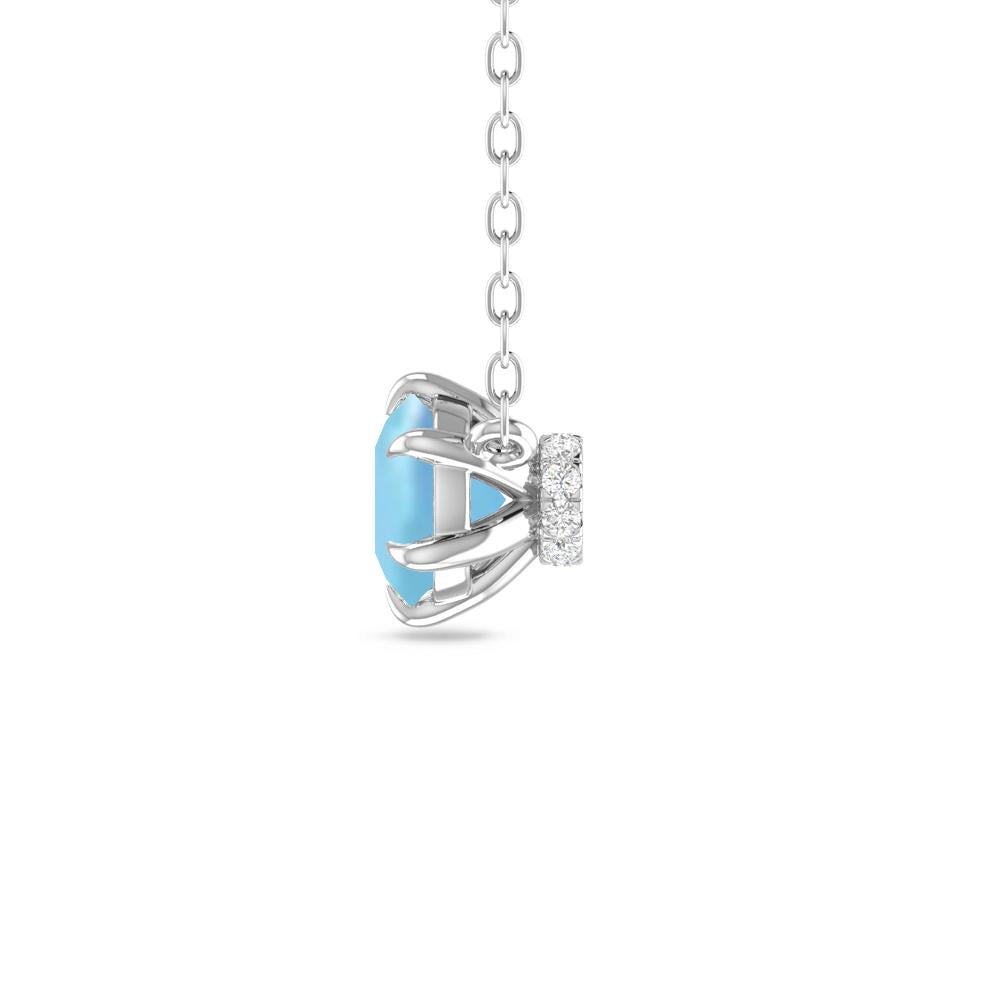 White Gold - Aquamarine