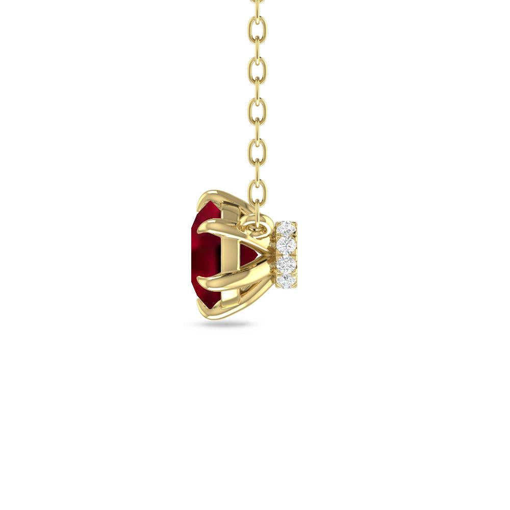 Yellow Gold - Garnet