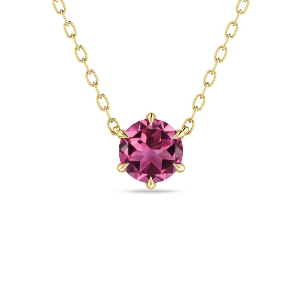 Yellow Gold - Pink Tourmaline