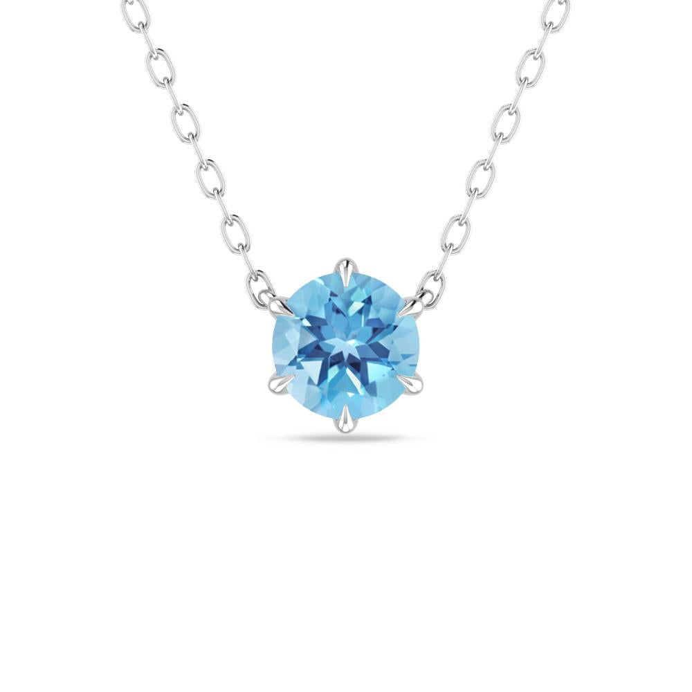 White Gold - Blue Topaz