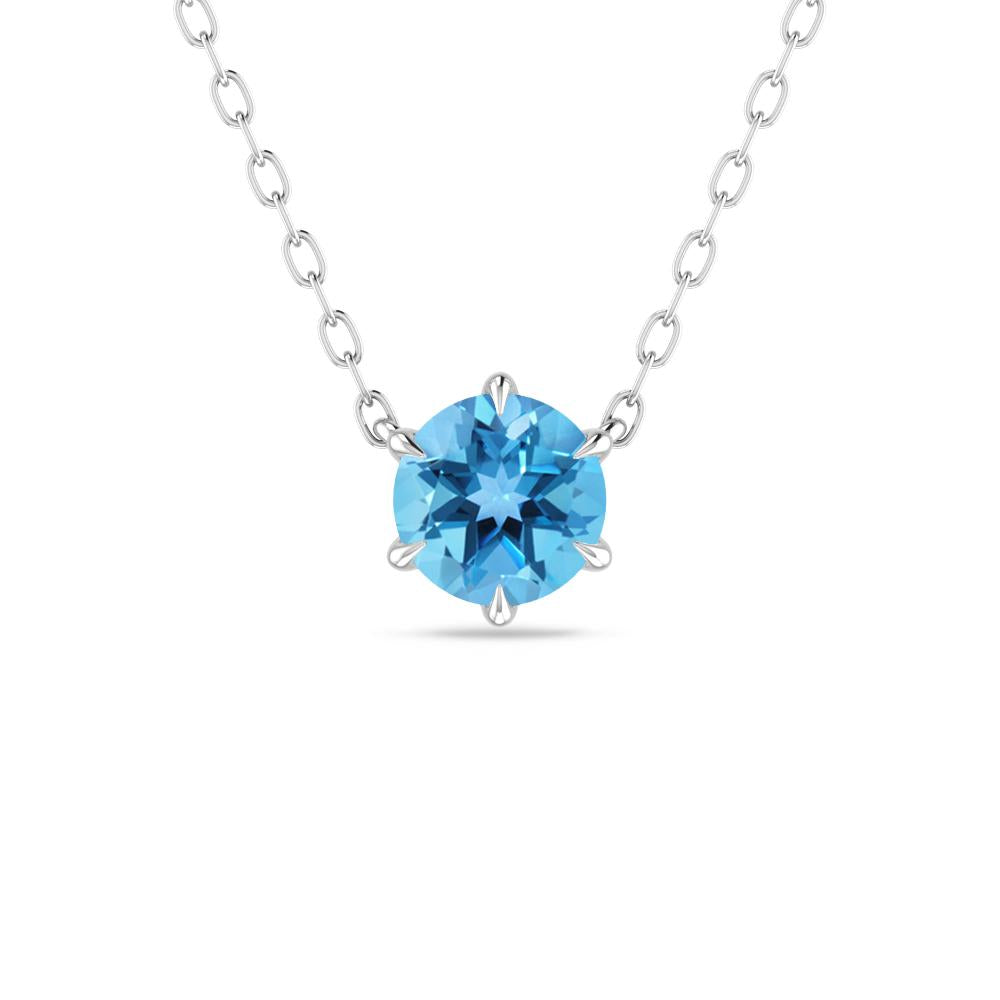 White Gold - Blue Topaz