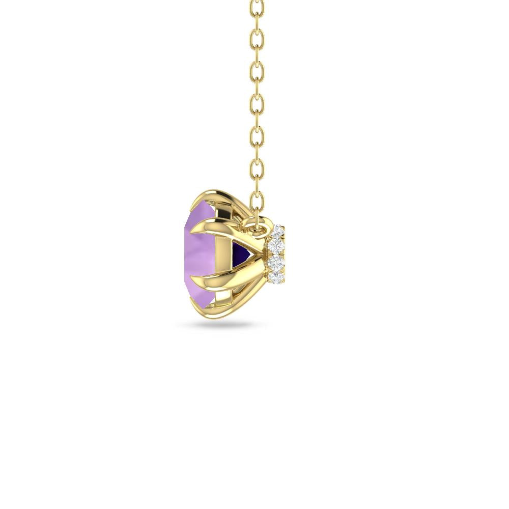 Yellow Gold - Amethyst