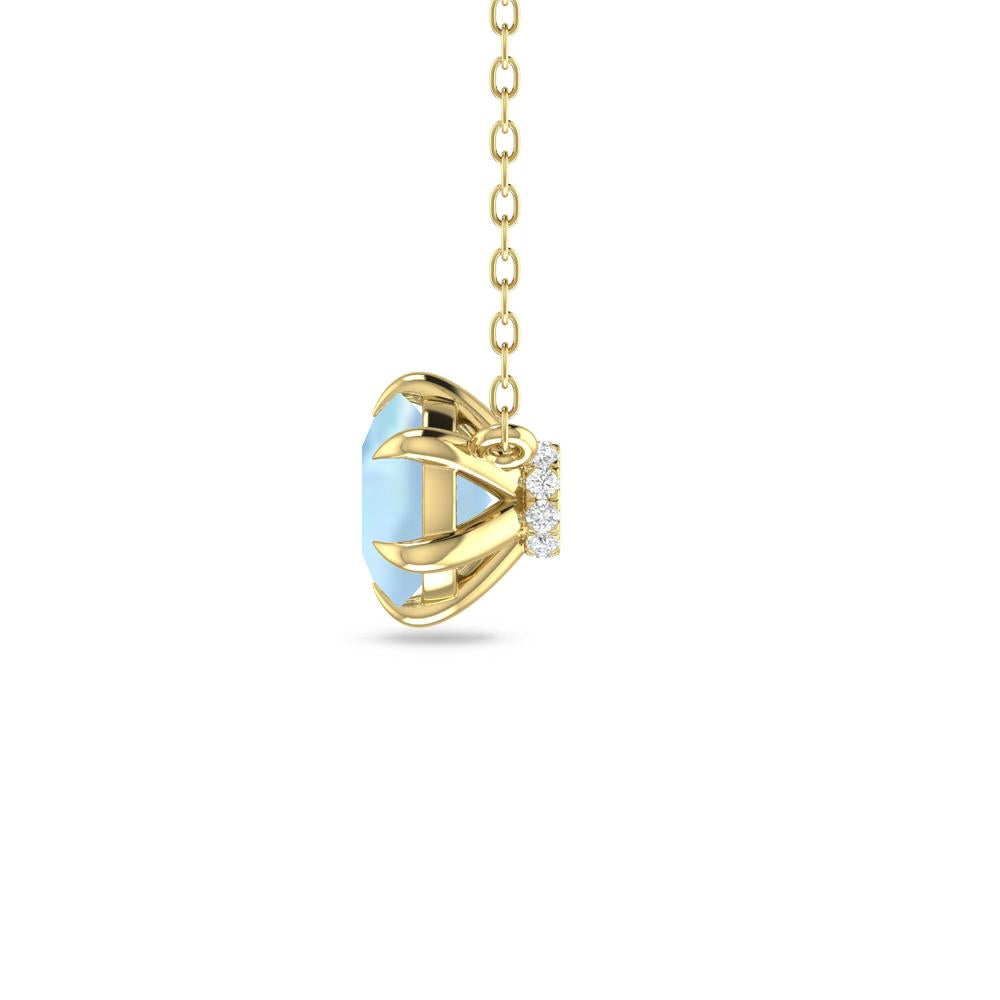 Yellow Gold - Aquamarine