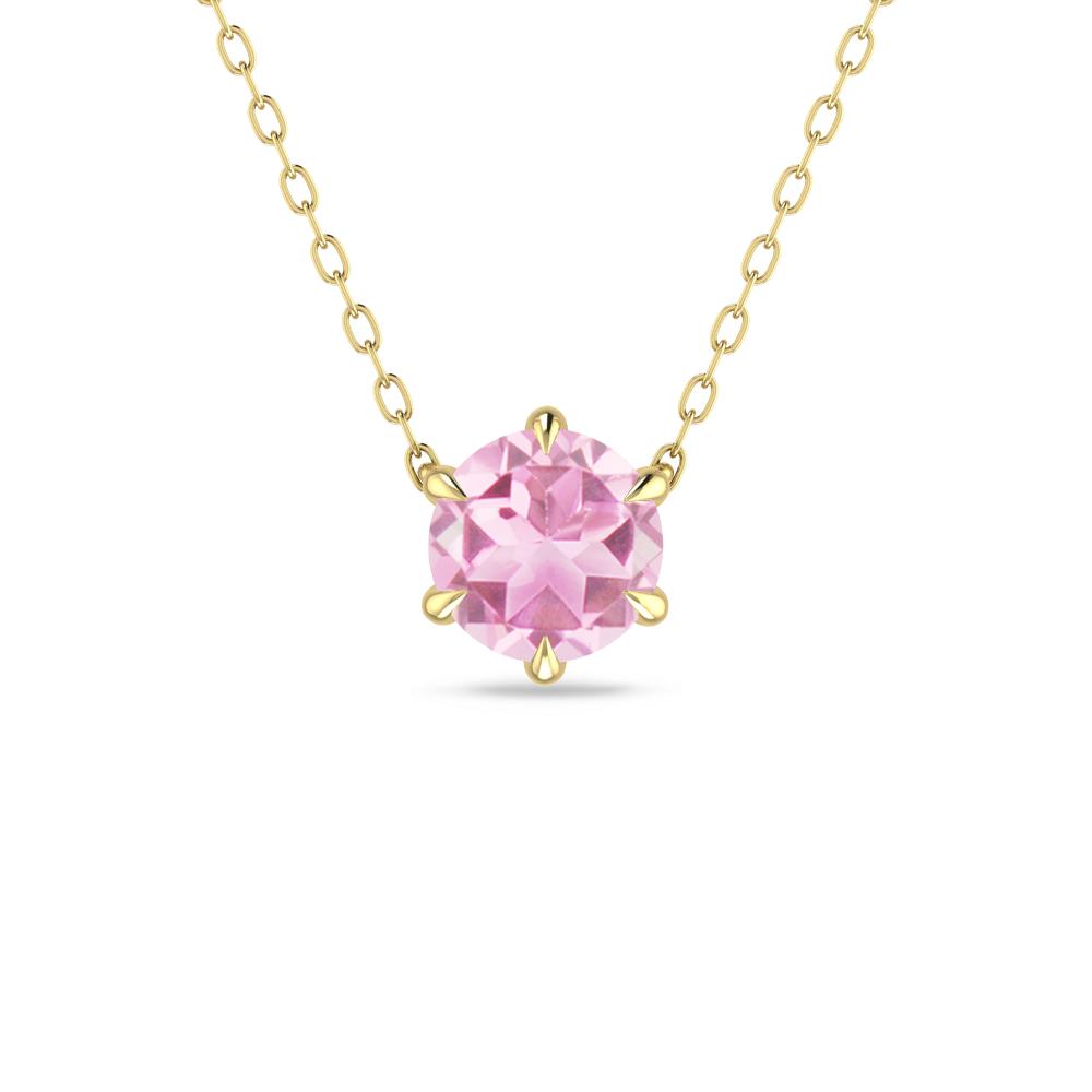 Yellow Gold - Pink Tourmaline