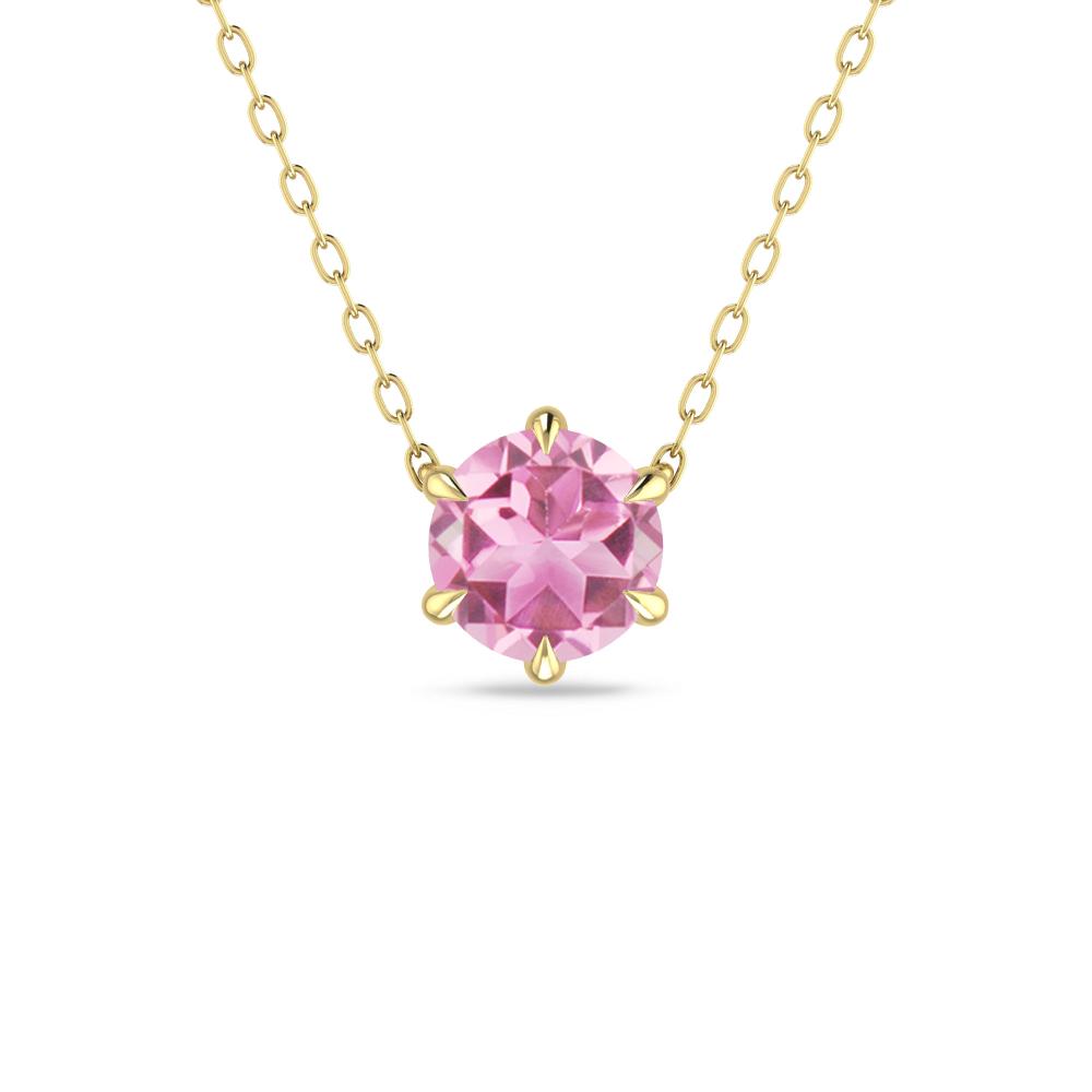 Yellow Gold - Pink Tourmaline