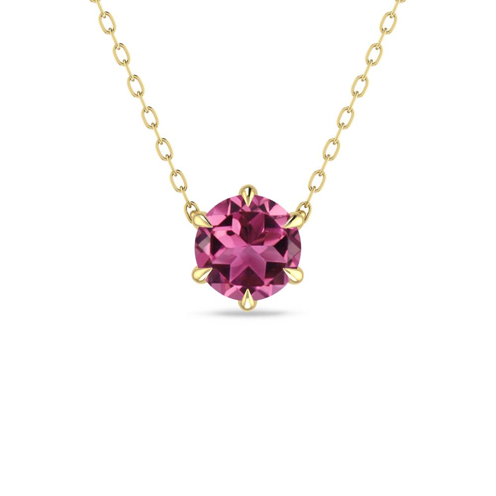 Yellow Gold - Pink Tourmaline