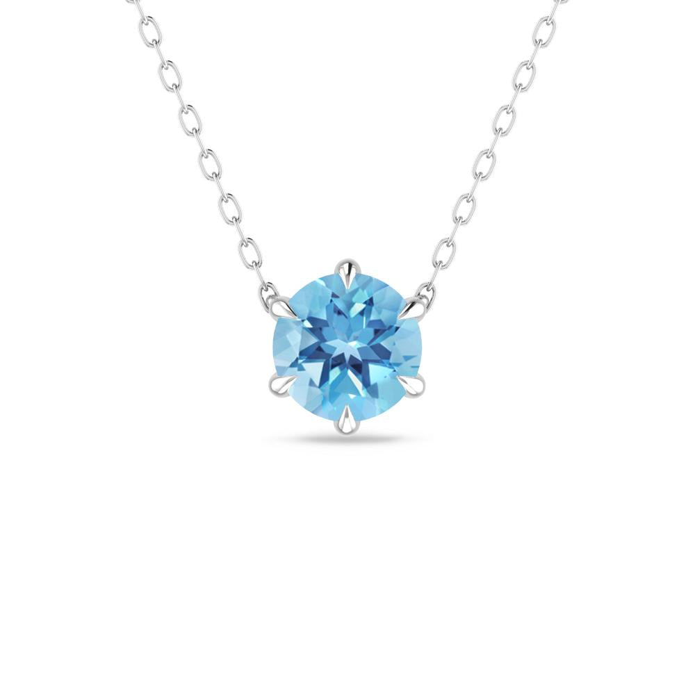 White Gold - Blue Topaz