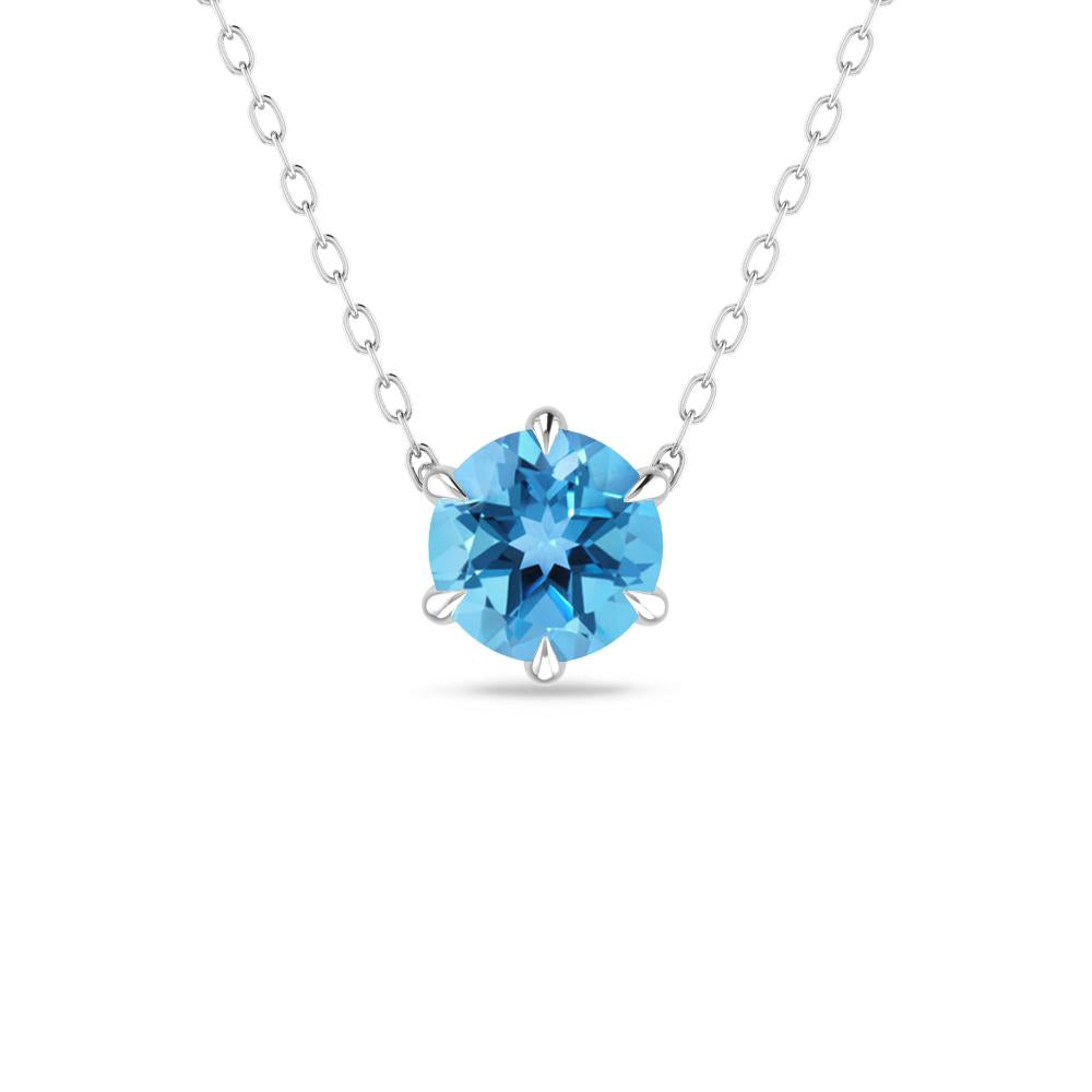 White Gold - Blue Topaz