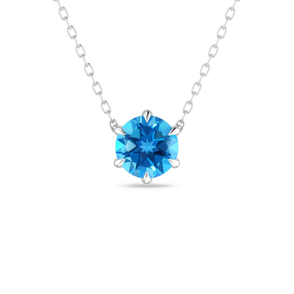 White Gold - Blue Topaz