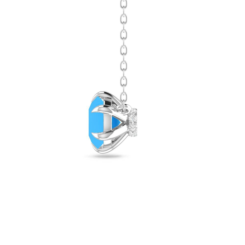 White Gold - Blue Topaz