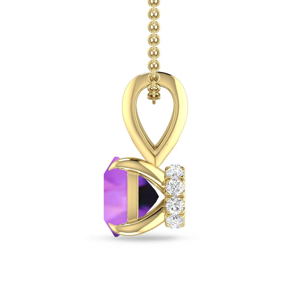 Yellow Gold - Amethyst