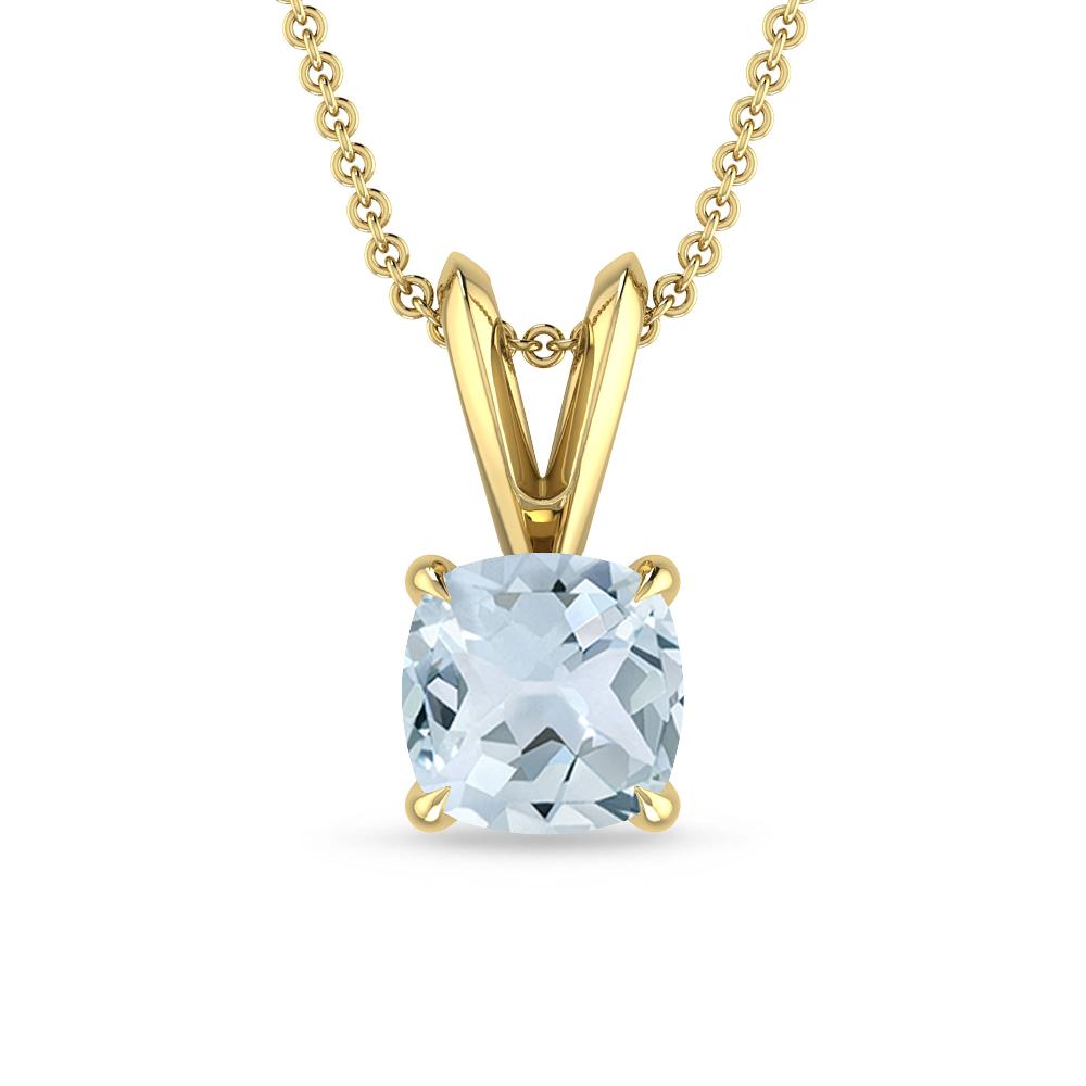 Yellow Gold - Aquamarine