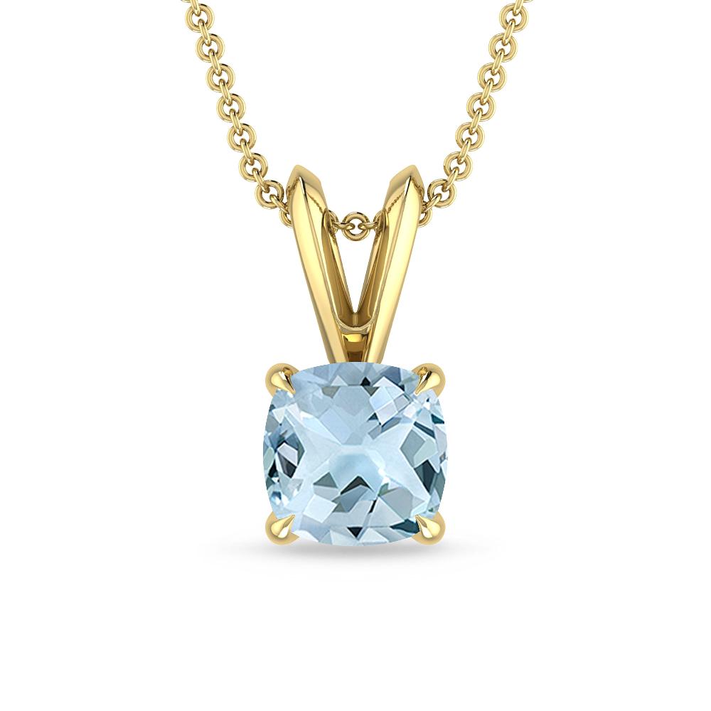 Yellow Gold - Aquamarine